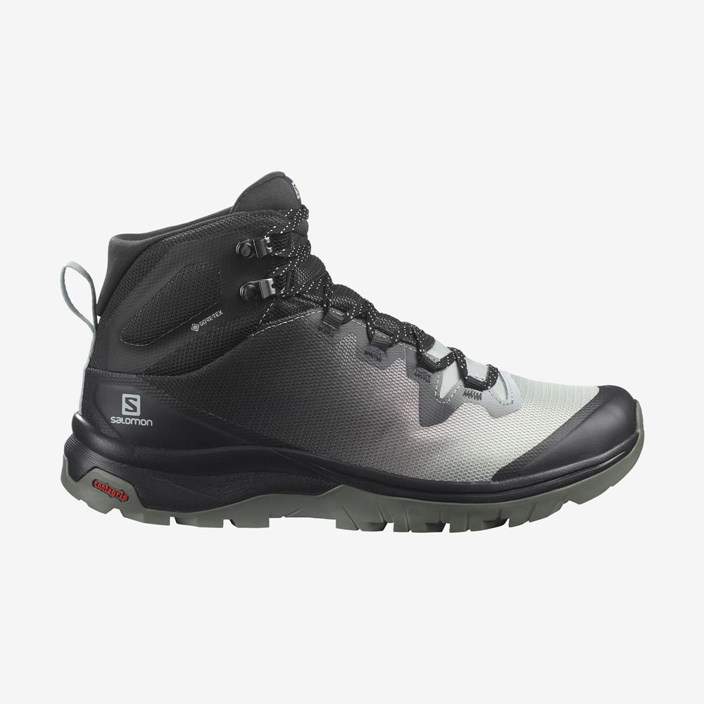 Buty Trekkingowe Damskie Salomon VAYA MID GORE-TEX - Szare - Polska (931-KHTRXB)